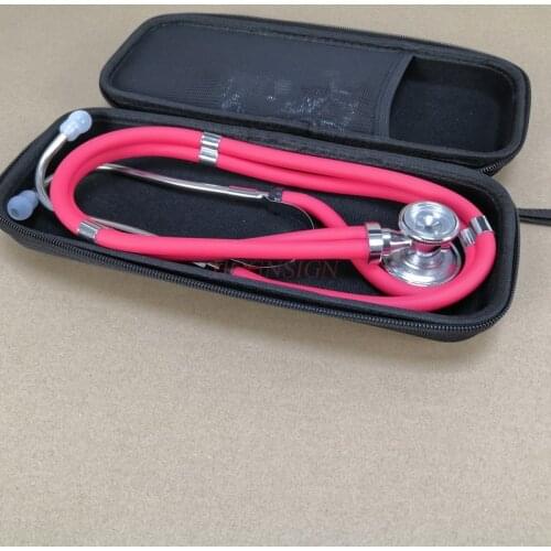 Portable stethoscope storage box red Stethoscope double-sided stethoscope pediatric double-sided stethoscope