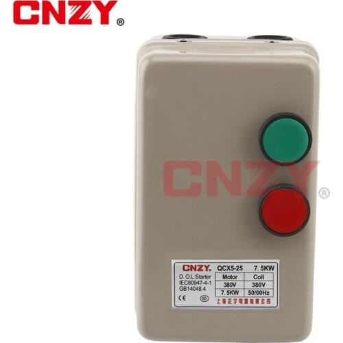 QCX5-220V 380V coil AC contactor three-phase motor magnetic starter 40A 50A 65A 80A 95A