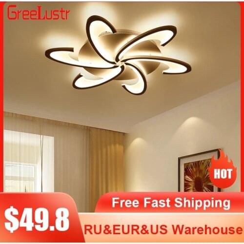 Modern Acrylic Led Chandelier Ceiling Lamp Dimming Plafond Light Fixture Led Chandeliers Lustres For Living room Bedroom Decor
