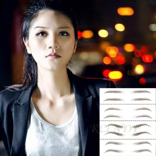 Eyebrow Tattoo Sticker 3D Fake False Eyebrows Long Lasting Super Waterproof 4 Styles Makeup Eye Brow Stickers 04