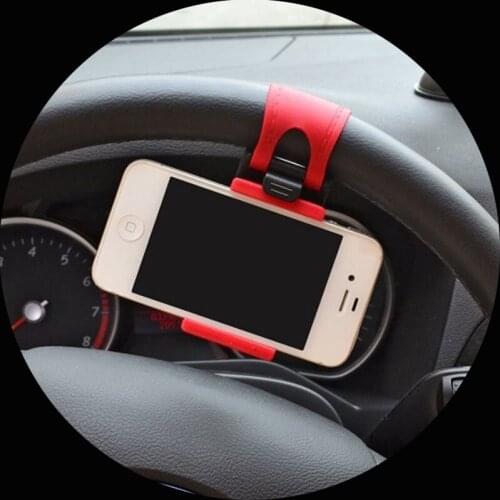 Universal Car Phone Holder Steering Wheel Clip Holder for iphone 6 7 x xs max Navigator MP4 Cell Smart Mobile Phone Holder Stand