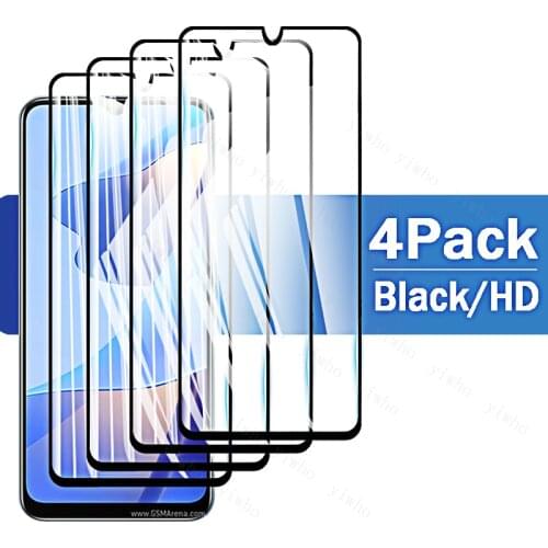 For Oppo A16 Film Protective Glass Screen Protector Tempered HD Front Black A15 A53 A54 A55 A53S A72 A73 A74 A75 A93 A94 A95 5G