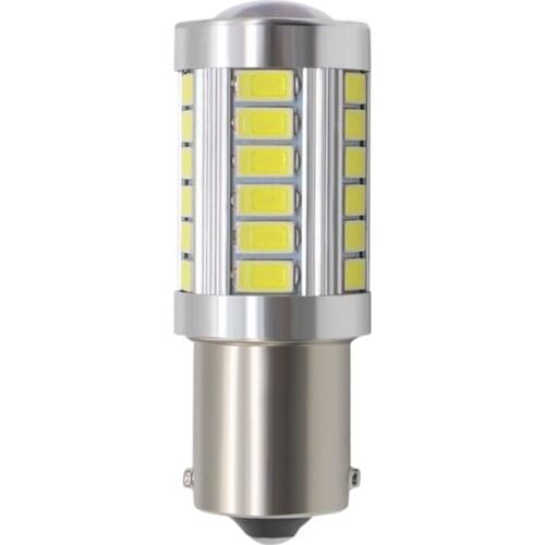 1pcs 1156 Ba15s P21W Led 5630 5730 Smd Car Tail Bulb Brake Lights Red White Yellow Auto Reverse Lamp Daytime Running Light 12V