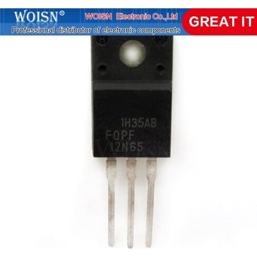 1pcs/lot FQPF12N65 SVD12N65F 12N65 TO-220F In Stock