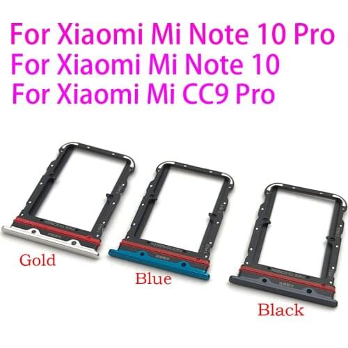 10Pcs/Lot,Micro Nano SIM Card Holder Tray Slot Holder Adapter Socket For Xiaomi Mi Note 10 Pro / CC9 CC 9 Pro