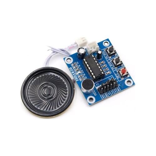 10PCS/LOT ISD1820 recording module voice module the voice board telediphone module board with Microphones and Anti