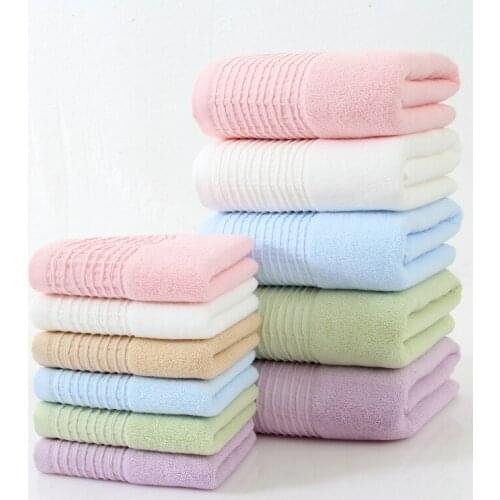100% Cotton Terry Bath Towel For Adults 70*140cm Bathroom Towels Beach Towel Solid Color Quick-Dry Towel Absorbent Spa Towels