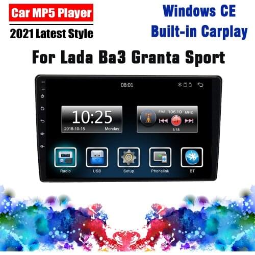 2 Din Car Multimedia Player 9" For LADA Granta Sport 2011-2018 2.5D Car Stereo FM Bluetooth Radio Support Carplay Touch Screen