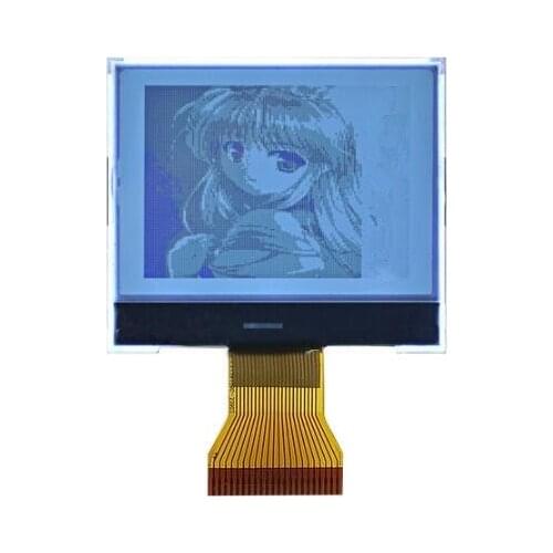 22PIN SPI COG 128128 LCD Display Screen UC1617S Drive IC White Background Black Word