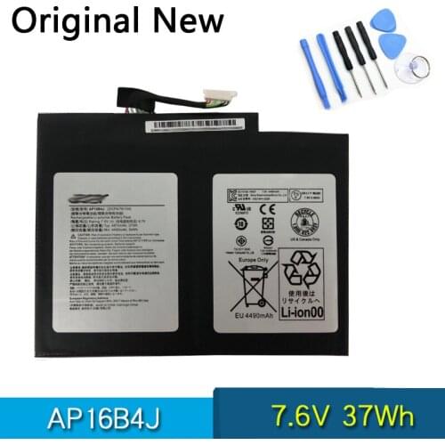 NEW Original AP16B4J Laptop Battery For Aspire Switch Alpha 12 SA5-271 7.6V 37Wh Batteries 2ICP4/78/104