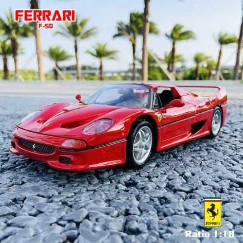 Bburago 1:18 Ferrari FX-XK F50 car manufacturer authorized simulation alloy car model crafts decoration collection toy tools
