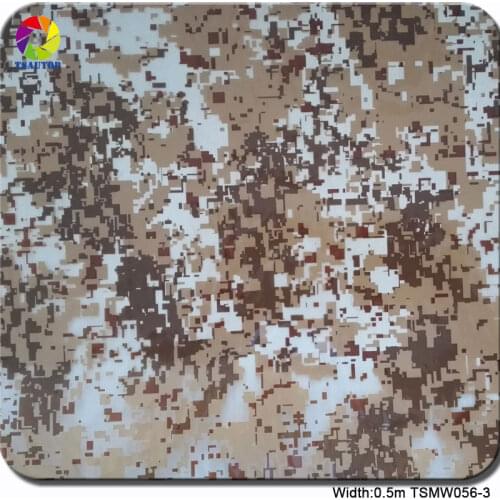 Free shipping TSAUTOP 0.5m width water transfer printing flim aqua print film camo WDF056-3