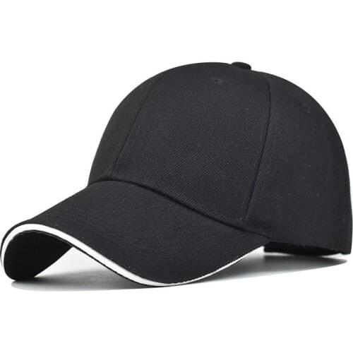 Mens Womens Baseball Cap For Men Thickened Sandwich Polyester Smooth Plate Solid Couple Curved Brim Duck Tongue Sunshade Cap