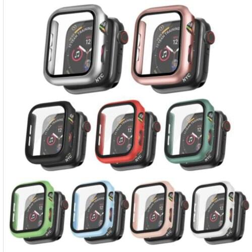 Cover For Apple Watch case 44 mm 40mm bracelet Tempered Glass for iWatch 42mm 38mm 42 for apple watch series 5 4 3 2 44mm 42 38