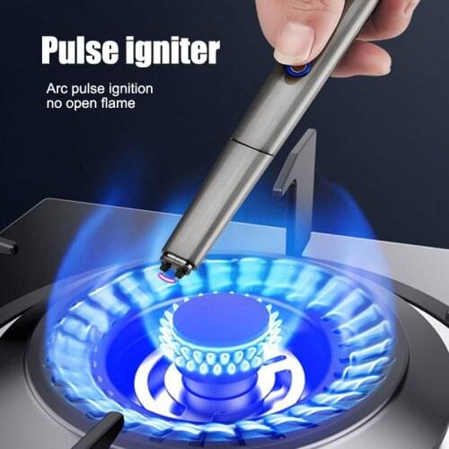 Electric BBQ Lighter USB Windproof Flameless Plasma Ignition Kitchen Lighter Outdoor Unusual Gas Lighter For Stove Kitchen Torch