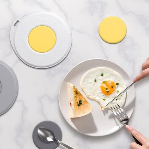 Insulation Pad Anti-scald Non-slip Waterproof Soft Plastic Fried Egg Tableware Mat for Home