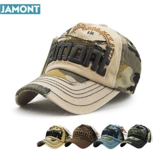 JAMONT dad hat authentic Camo Baseball Cap bone Mens winter hat leisure colour matching Hat visor men women drake hat snapback