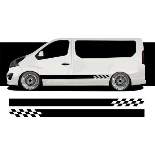 Side Stripe Stickers Decals for Vauxhall Vivaro Camper Motorhome SWB MK2 Tu-88686 The Stickers Measure Approximately 230