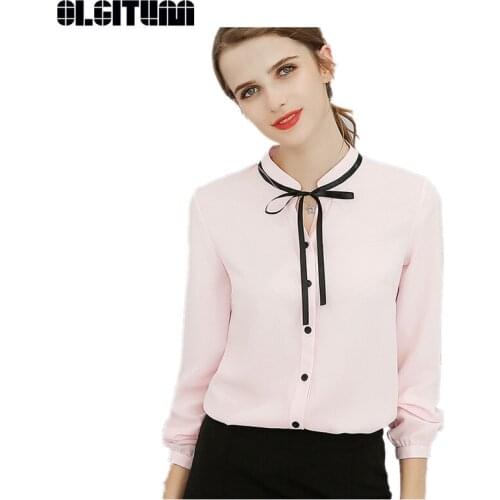 OLGITUM Womens Office Shirts