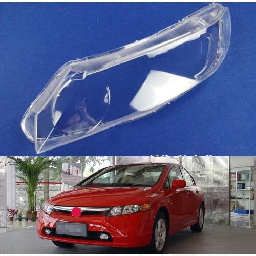 For Honda Civic Headlight Shade 2006 2007 2008 2009 2010 2011 Civic Transparent Glass Headlight Shade Headlight Shell