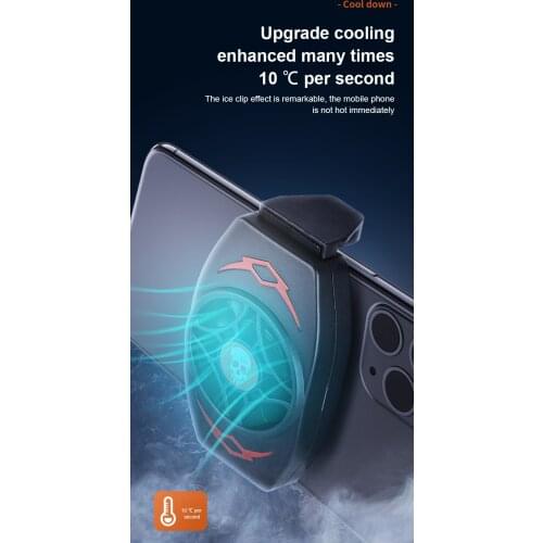 Portable Cooling Fan Game Mobile Phone Cooler Cell Phone Radiator Game Cooling Tool Fan Dissipate For IPhone/Huawei/Xiaomi