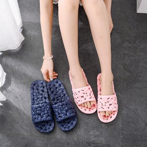Bathroom slippers female summer non-slip indoor mens home couples thick-soled bath home mens sandals and slippers