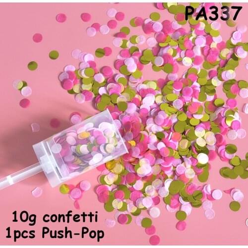Mixed Push-Pop Confetti 1 Set Wedding Bridal Anniversary Push Pop Confetti Baby Shower DIY Birthday Decor Creative Confetti