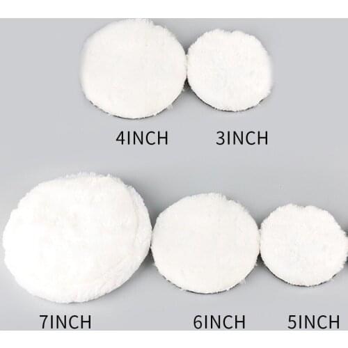 Universal Car Polish Pad 3/4/5/6/7 Inch Changable Imitated Wool Polishing Disc for Car Cleaning Waxing Auto Cleaning Care Tools