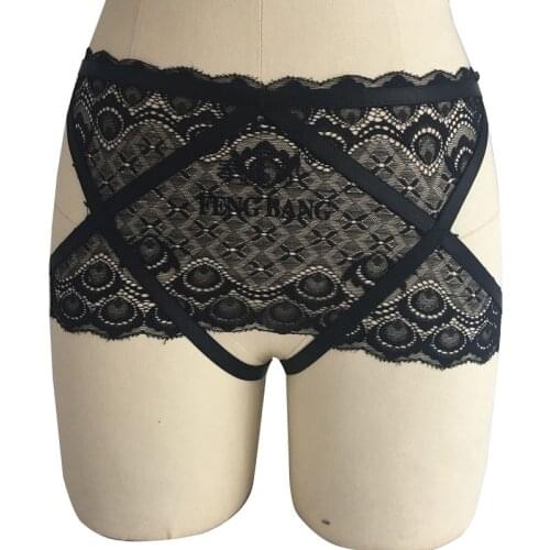 Women Sexy Lingerie Lace Body Harness Briefs Panties G-string UnderPants T-back Lingerie Underwear Pastel Goth Bondage Harness