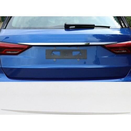 1pcs For Audi Q3 (F3)2019-2021 New Stainless Rear Tail Trunk Lid decoration Cover Trim Car Styling Accessories