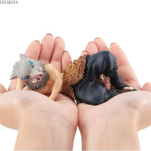 13cm New arrival Anime Demon Slayer: Kimetsu no Yaiba Hashibira Inosuke Q Ver. PVC Action Figure Collection Model Toy Brinquedos