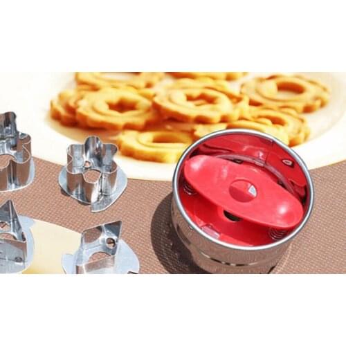 8pcs/Set Flower Star bear Shape Vegetable Fruit Cutter Mold Mould Slicer Stainless Steel cake cookie sushi biscuit food