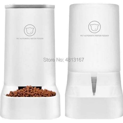 Pet Automatic Feeder Dog Cat Puppy Food Drinker Water Feeder Dish Bowl Auto Feeder Dispenser Self-Dispensing Gravity