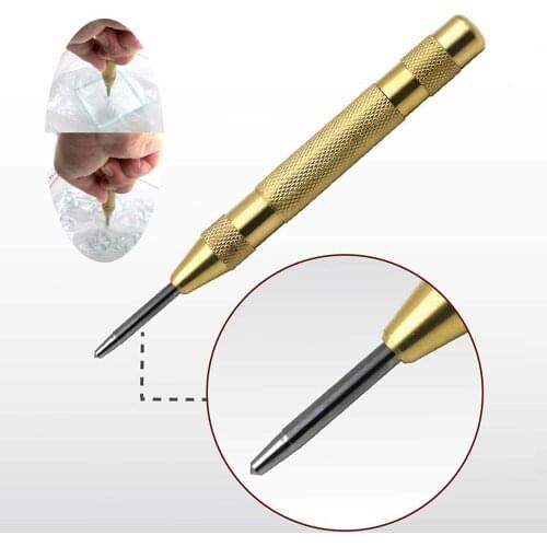 1PC Automatic Center Pin Punch Spring Loaded Marking Starting Holes Tool High Speed Steel Automatic Centre Punch Drill Punch