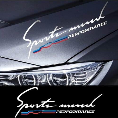 Car Front Engine Hood Bonnet Headlight Sticker M Performance Decals For BMW All Models 1 3 5 Series F10 F20 F30