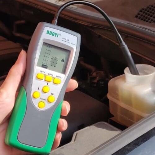 Automotive Brake Fluid Tester Auto Digital Brake Fluid Inspection Check Car Oil Quality LED Indicator Display Duoyi DY23 DY23B