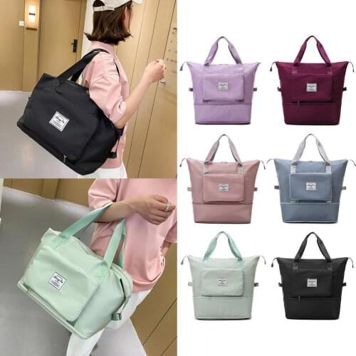 Large Capacity Folding Travel Bag Waterproof Tote Handbag Travel Duffle Bags Women Multifunctional Travel Bags Dropshipping