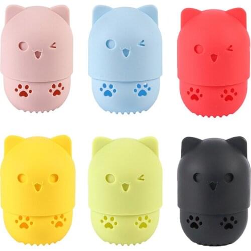 Beauty Powder Puff Holder Sponge Makeup Egg Drying Case Portable Soft Silicone Cosmetic Sponge Box Holder