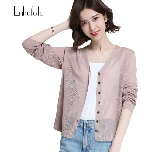 Summer Beach Cool Cardigans Spring Women Long Sleeve Buttons Sweater Knitted Rebecas Mujer New Crochet Femme Casual Ladies Tops