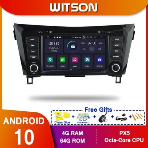 WITSON Android 10 Multimedia Player Car For NISSAN X-TRAIL QASHQAI 2014 Support car with 7" screen and factory 360 camera