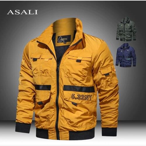 2020 Military Jacket Men Army Fly Pilot Autumn Cotton Windbreaker Outwear Coat Warm Bomber Jackets Cargo Flight Jacket Male