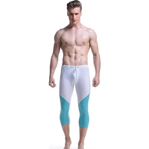 Mens Quick-Drying Beach Pants Fitness Cycling Sports Pants Summer Seaside Open-Air Swimming Cropped Shorts 2021 New Swimwear