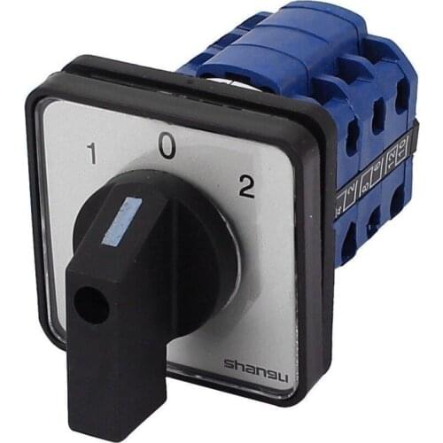 AC 660V 20A 12 Terminals 3 Positions Rotary Selector Cam Changeover Switch