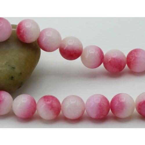 Peach red round chalcedony loose beads 10mm 15" DIY stone can be applied to the production of bracelets necklace