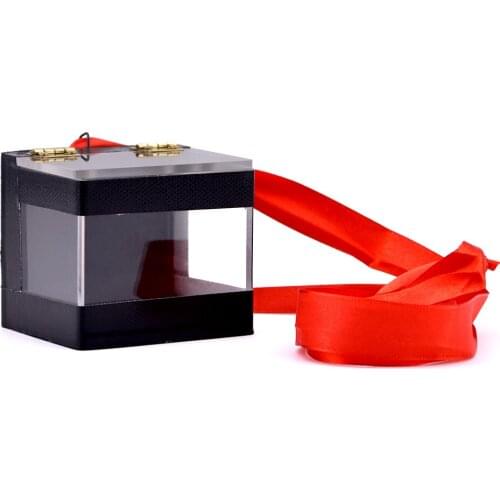 The Crystal Clear Switch Box Magic Tricks Close-Up Street Magia Mystery Box MAgie Illusion Gimmick Props Accessary Magicians
