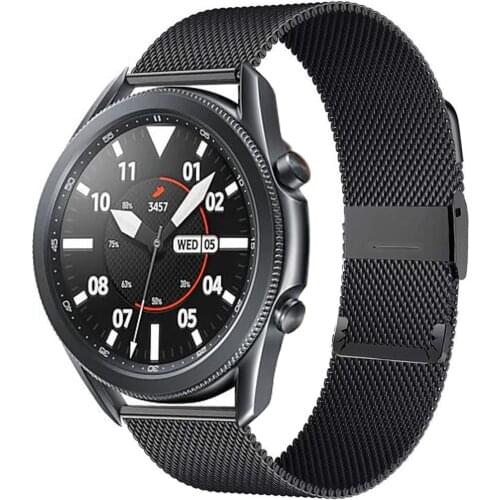 For Samsung galaxy watch 3 45mm Strap Milanese watchbands Sport Bracelet 22mm Watch band For galaxy watch 46mm