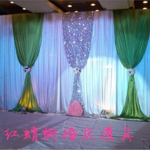 2017 Wedding props wedding curtain shiny colorful stage backdrops