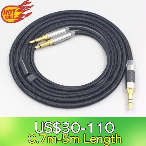 LN007533 6.5mm XLR Super Soft Headphone Nylon OFC Cable For Final Audio D8000 AFDS D8000 pro Kennerton M12S