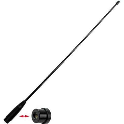 TOP!! NAGOYA black Super Soft Radio Antenna VHF+UHF 144/430MHz BNC 2.15dBi 50ohm