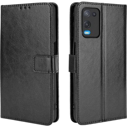 For OPPO A54 4G Case Flip Luxury PU Leather Phone Case For OPPO A54 A 54 OPPOA54 4G Case Cover